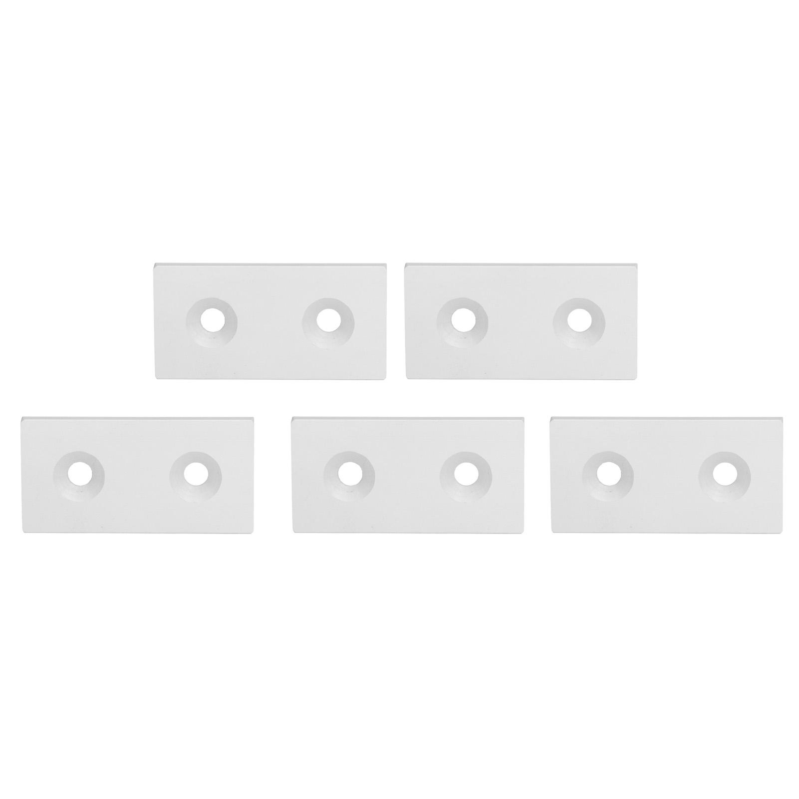 

5Pcs Aluminum End Alloy Metal Cover Plate Linear Moving Parts 4080 Double Holes