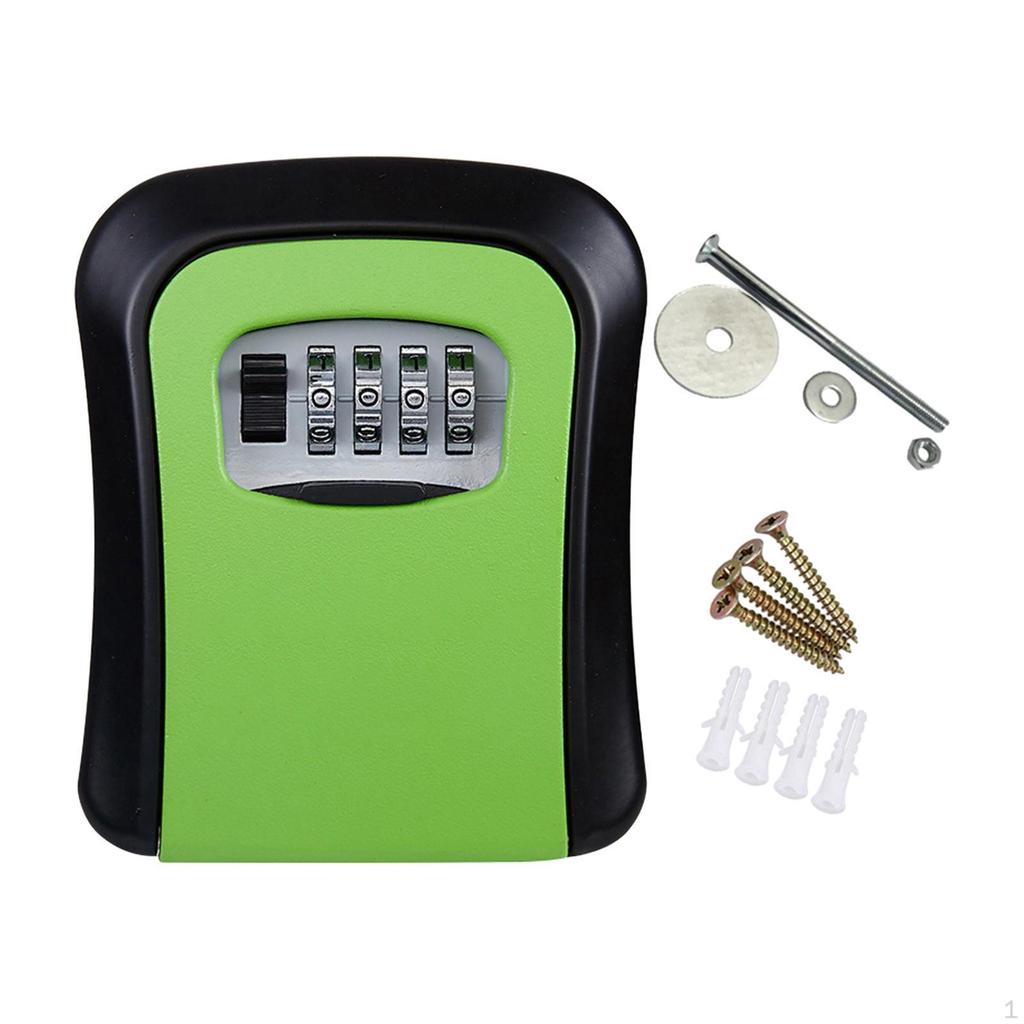 Key Lock Box Resettable Password for House Keys ID Cards Outdoor