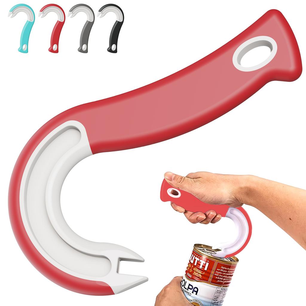 Easy To Grip Hook Can Opener - Durable, Cola Can Pull Tab Bottle Opener Tool Perfect for Families, Restaurants Christmas Parties