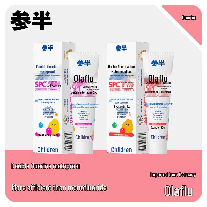 Cansan Kids Olaflur Peach Toothpaste (6-12 Years)