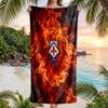Telo da Spiaggia Asciugatura Rapida Fiorentina FC Stampa Microfibra Assorbente Portatile da Viaggio Asciugamano da Nuoto