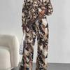 Dark Camouflage European And American Autumn And Winter Casual Long-Sleeved Suit Women'S Hooded Sweater And Trousers Two-Piece Set