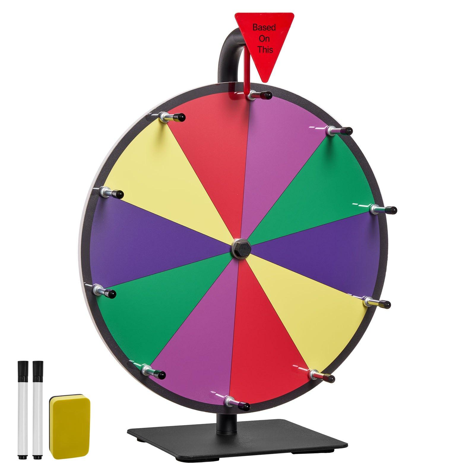 VEVOR 305 mm Spinning Prize Wheel