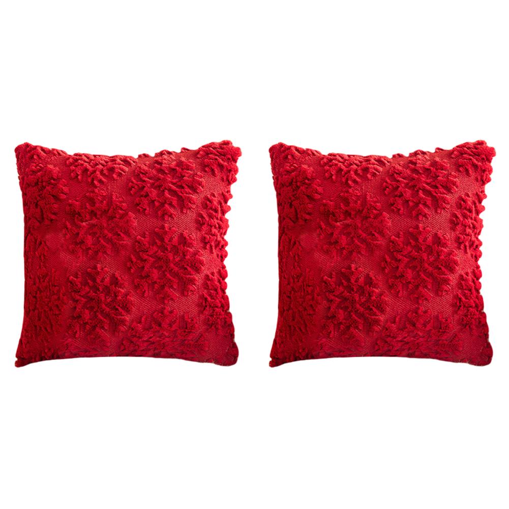 2/1PCS 45x45cm Christmas Cushion Cover Sofa Chair Car Throw Pillow Covers Christmas Home Decor Soft Plush Pouf Pillowcase