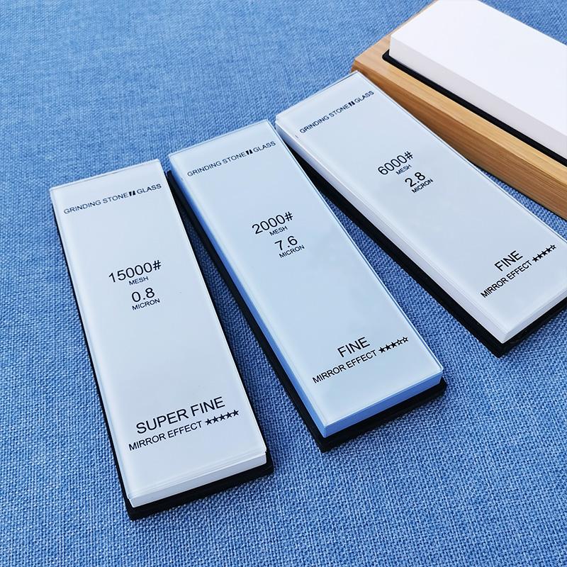 Glass Sharpeners Single-sided Stone Knive Tool Professional Kitchen Sharpening Stone 240#-15000# Whetstone Polishing Grit