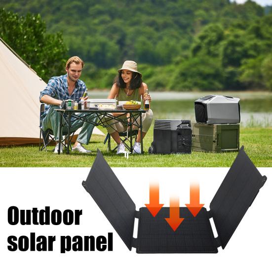 Solar Panel Portable Phone Charger 21W High-Efficiency Output Overvoltage Protection Foldable Single Crystal Silicon Solar Panel Charger