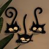 Resin Mould for Crafting Cats Shaped Candle Holder Silicone Decorative Wall Art Decoration Mould DIY Crafting Supplies