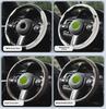 "Ultra-Thin Nappa Perforated Clip-On Steering Wheel Cover: Warm in Winter, Cool in Summer, Non-Slip Design"