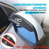 2PCS Carbon Fiber Car Rearview Mirror Eyebrow Rain Cover For UX250h RX450h RX300 GX470 CT200h RX400h NX300h RX350
