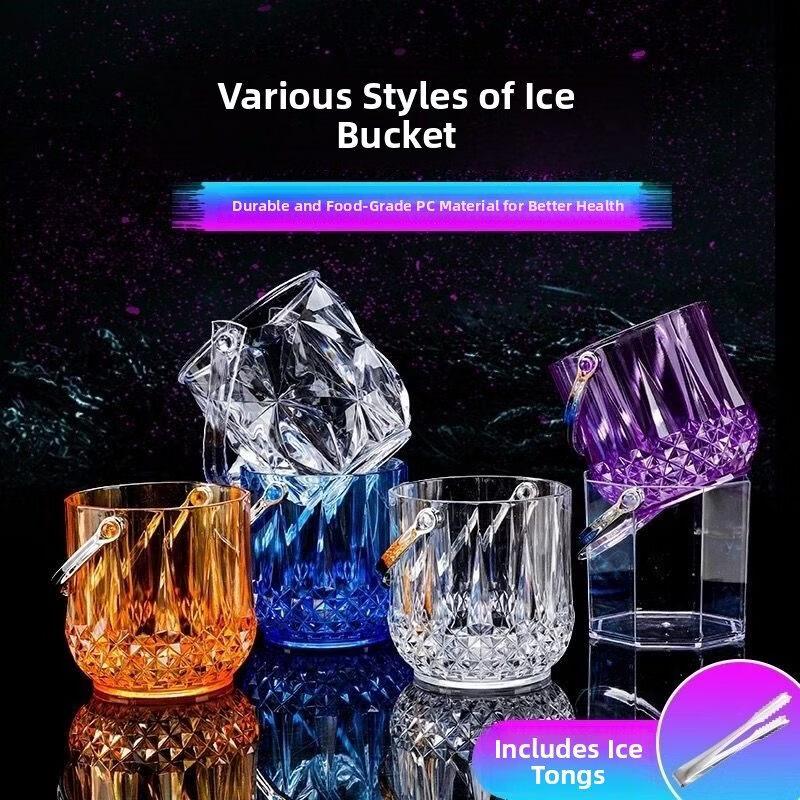 ZISIZ Commercial Acrylic Ice Bucket