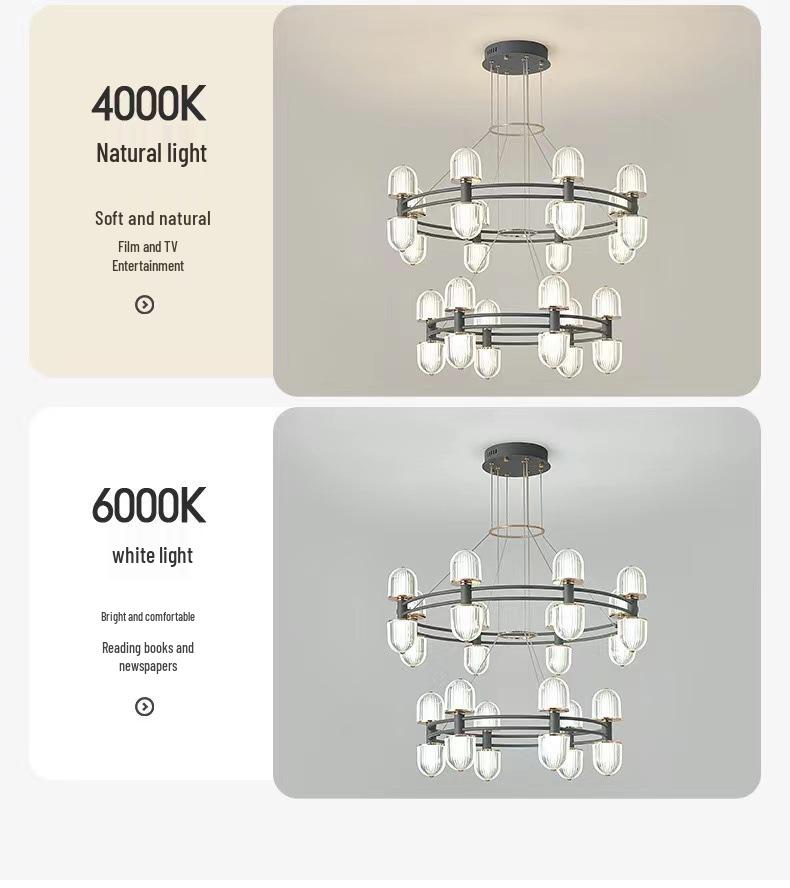 High-End Italian Nordic Designer Chandelier for Living Room, Hallway, Bar, Restaurant, or Bedroom Lighting