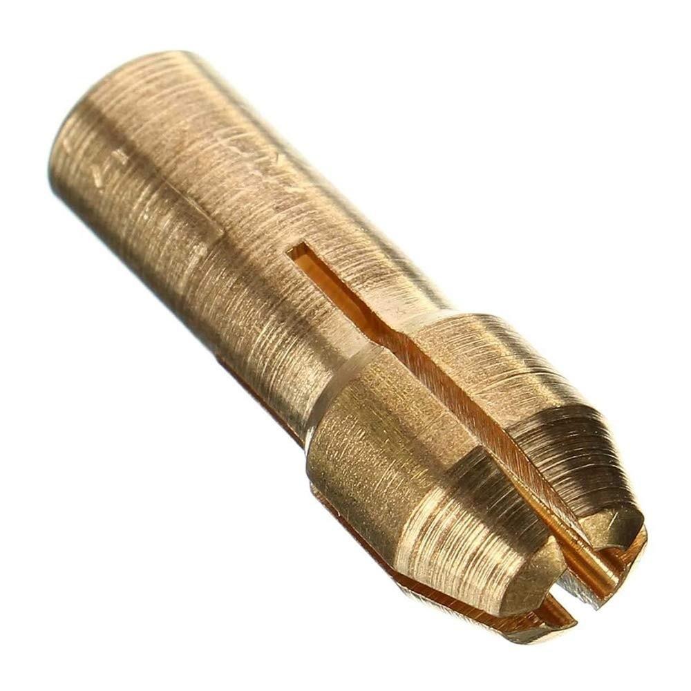 3 Sets Brass Material Drill Bit Collet Set Micro Drill Collet Chuck  For Rotary Tools