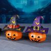 Friendly Resins Halloweens Decoration With Detailed Carveds Pumpkins And Spookys Face Design For Indoor and Outdoor Use