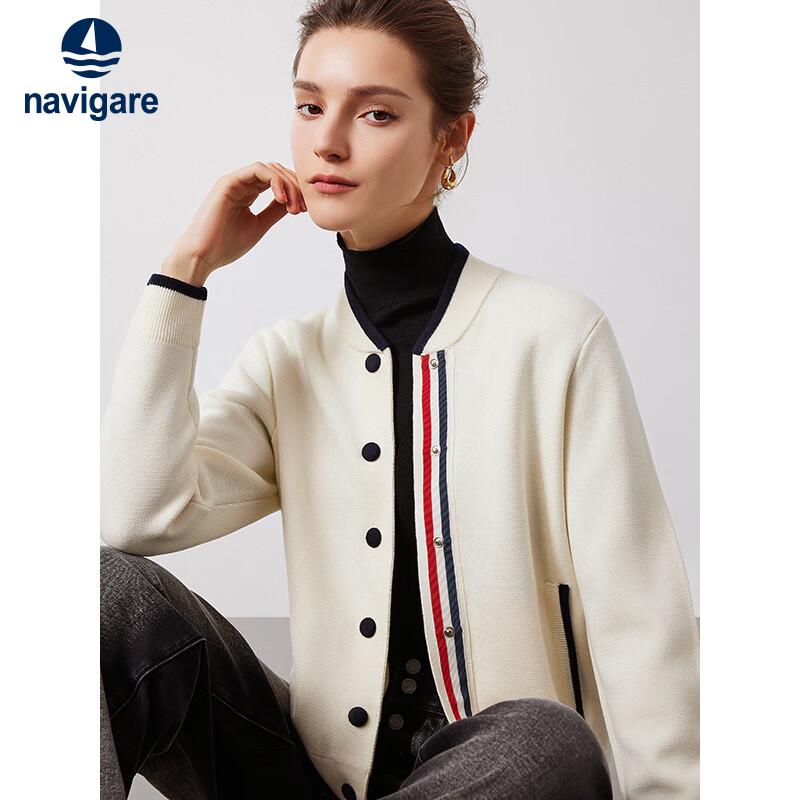 Navigare Women s Color-block Knitted V-Neck Cardigan S 10370₽