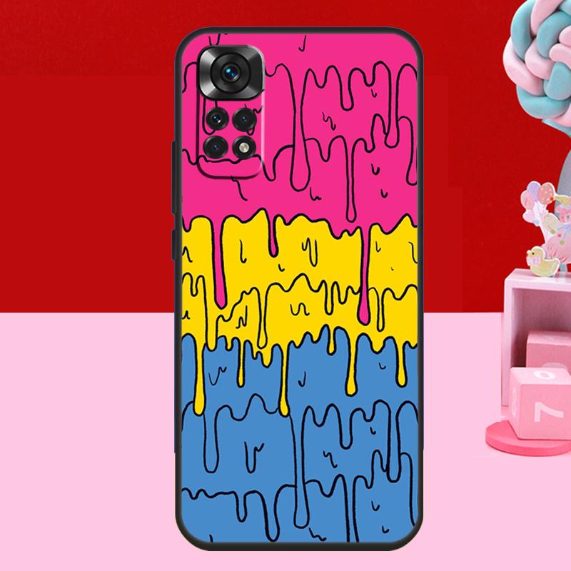Pastell Kawaii Schmelzendes LGBTQ Design Hülle Für Xiaomi Redmi Note 13 12 11 10 14 15 Pro Plus Redmi 15 C 14C 10C 12C 13C Weiche Hülle