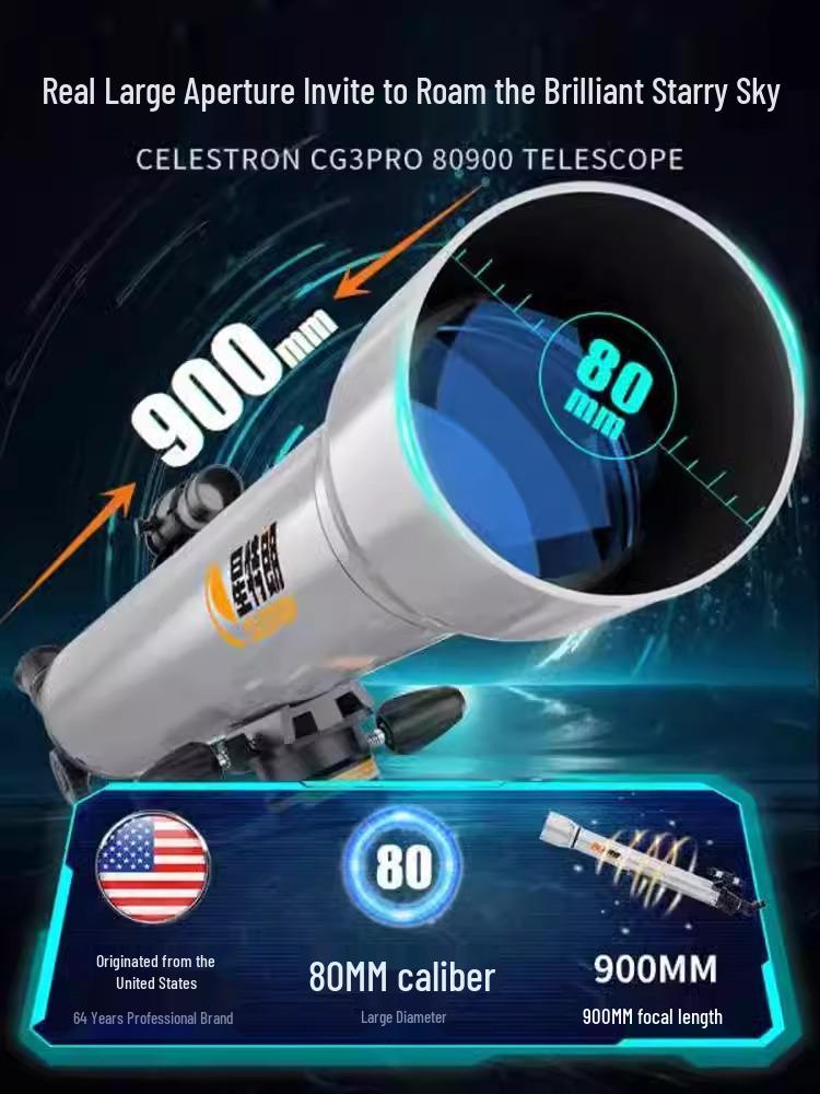 Celestron CG3 Pro HD 901000: Hochvergrößerndes Teleskop für Deep-Sky- und Planetenbeobachtung
