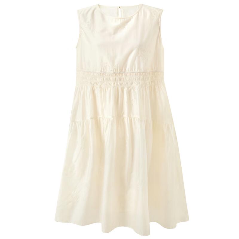 Sancai 2025 Summer Embroidered Lyocell Sleeveless Maxi Dress