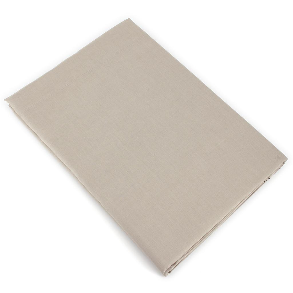 Drap Plat Uni 270x310 Cm 100% Coton Longues Fibres – Collection Alto, Gris Manhattan, Fabriqué En France