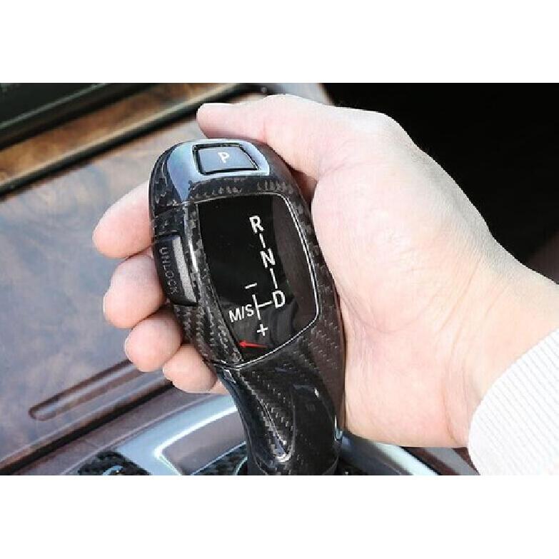 Middle Console Fit For BMW F20 F21 F22 F23 Trim Gear Shift Knob Dry Carbon Fiber