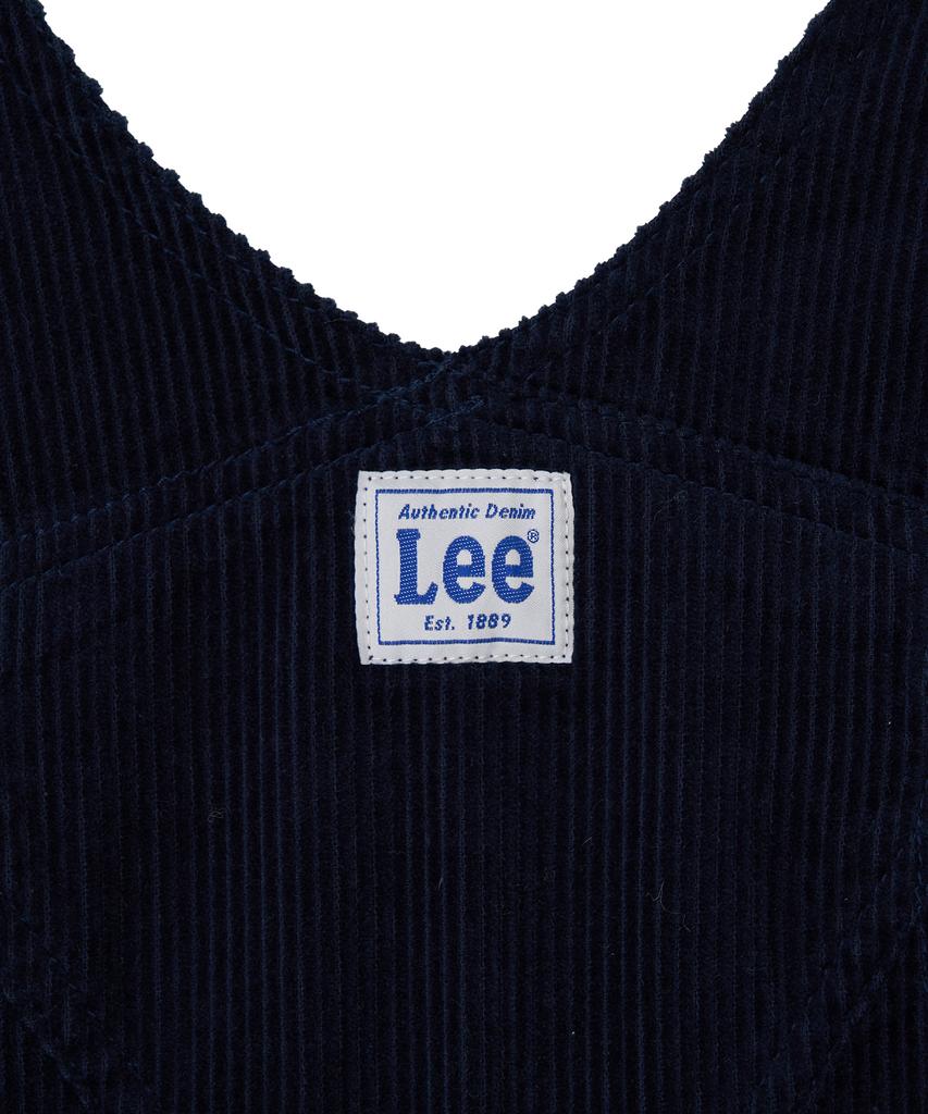 Lee Corduroy Overall Dress Navy