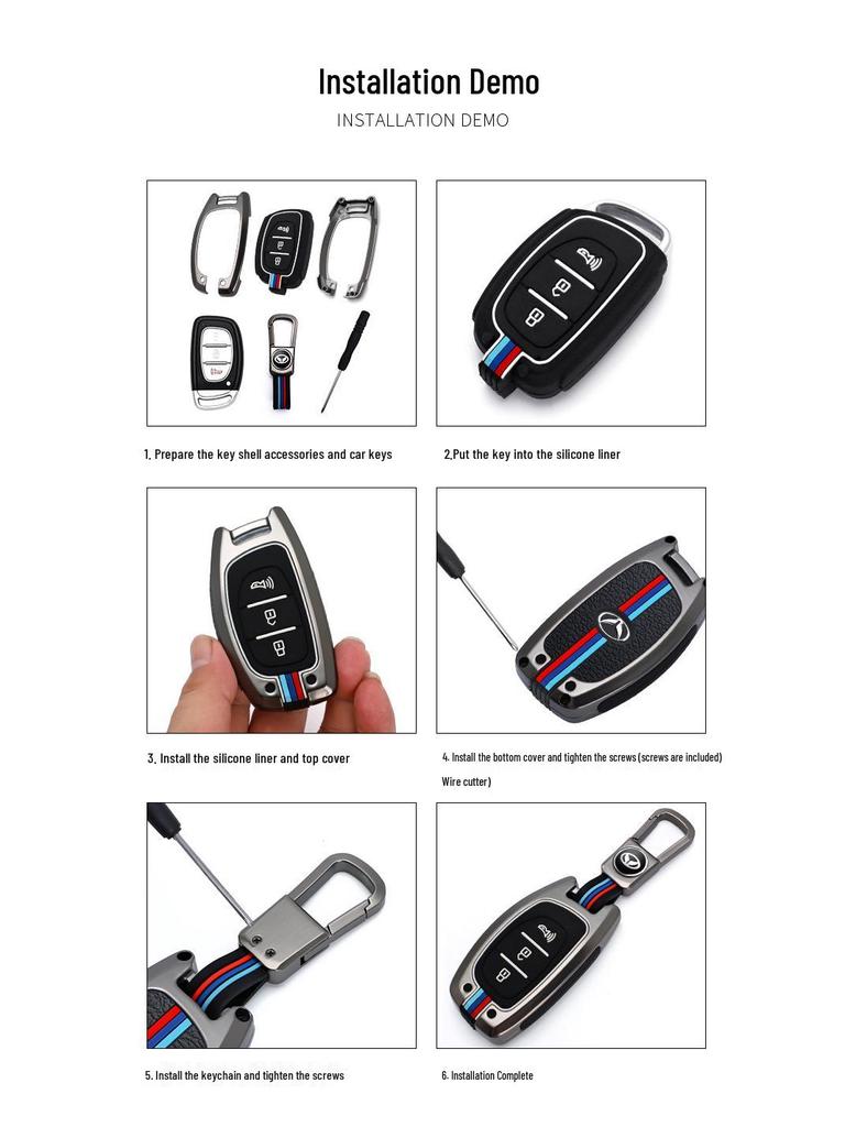 BAIC Huansu H3/H3f S5 S7 H5 H2 S3L Car Key Cover with Buckle