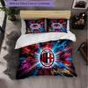 Modello AC Milan 3?Set di biancheria da letto morbido in microfibra con federe per camera da letto