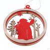 3D Reindeer Snowman Letter Wooden Pendent Hanging Christmas Ornament Reindeer/Snowman/Santa/Seasons