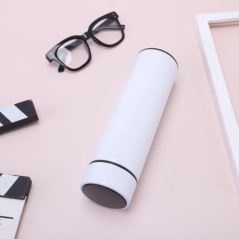 MRSIKEY White 500ml Smart Temperature Display Thermos Bottle Set