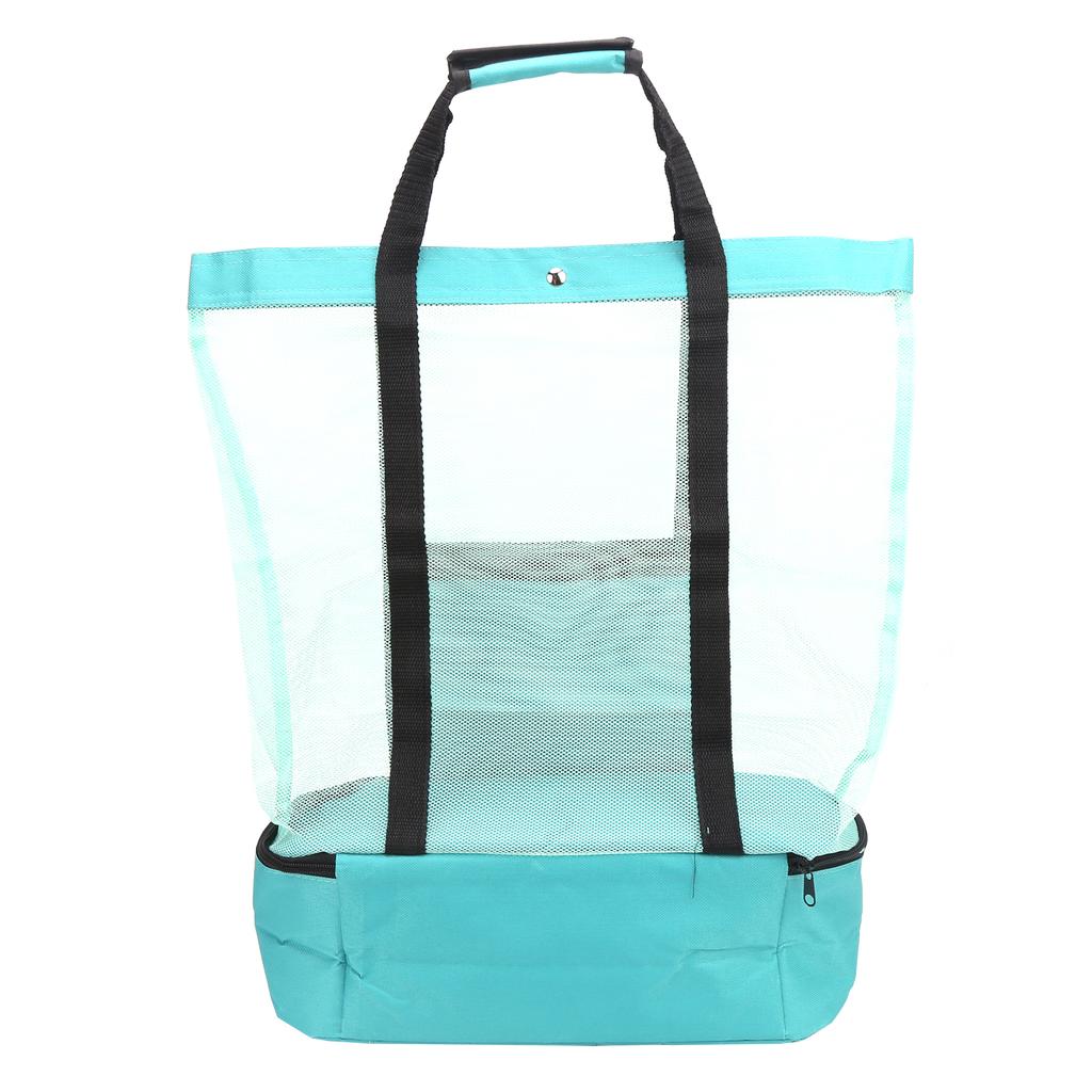 Camping Beach Mesh   Bag with Detachable Cooler Bag Multifunctional Packing  