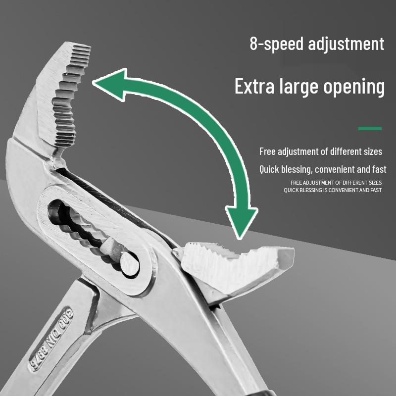 10" Multi-Function Adjustable Water Pipe Wrench: Versatile Pliers for Plumbing & Heating