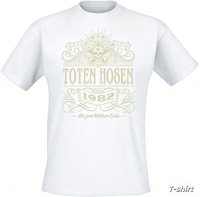Alte Schule _ Die Toten Hosen Weißes Casual T-Shirt für Herren und Damen Luxus Band Marke Oberteil