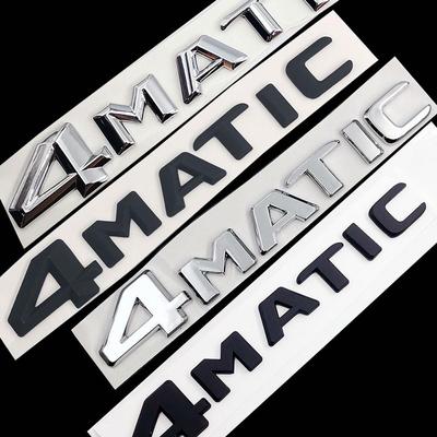 4MATIC 4 MATIC kufr auta chrom černá písmena emblém nálepka s odznakem pro třídu ABCEGS ML SL CL GLA CLA