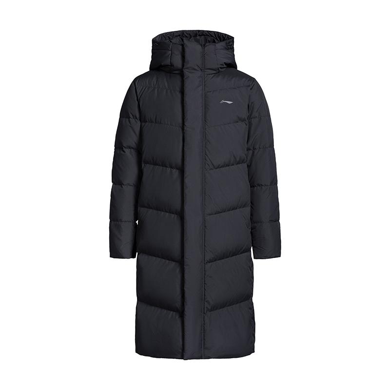 Li Ning Down Jackets Unisex Black Hooded Thickened AYMV711-1 L