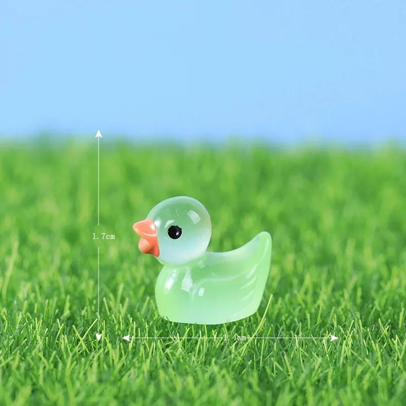 Fairy Tales Room Decoration Interior Accessories Yard & Garden Decors Landscape Miniatures Home Decor Mini Yellow Duck Statuette