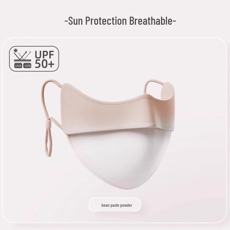 Gradient Ice Silk Anti-UV Women's Face Mask with Eye Protection - Breathable and High Value for Summer 2025