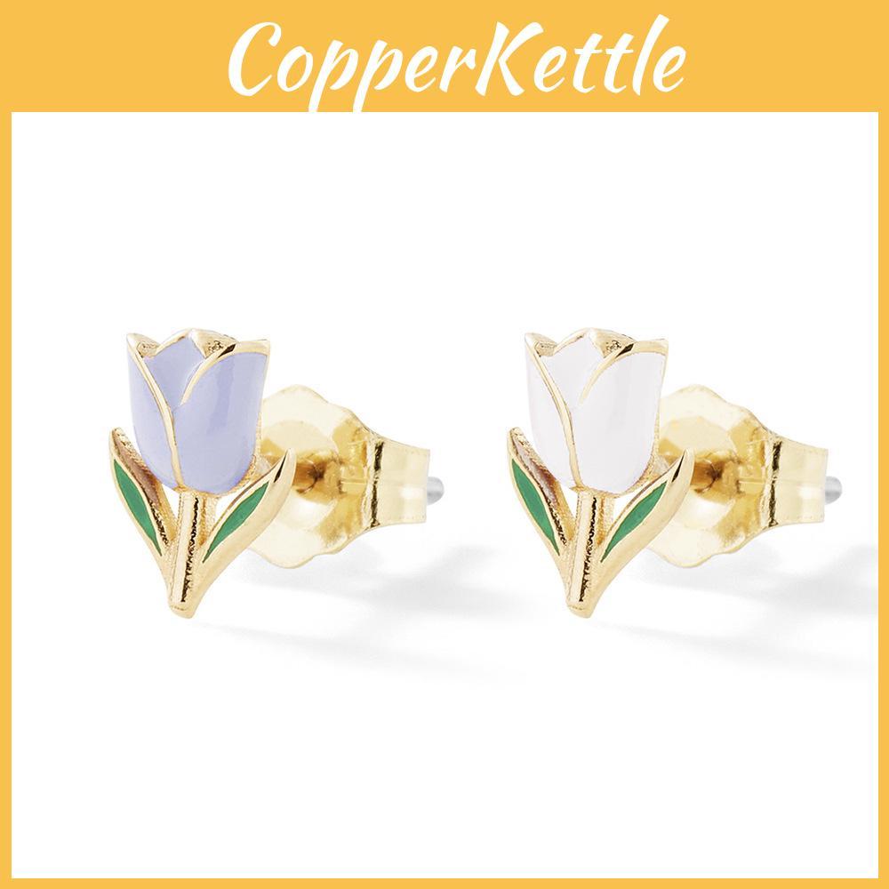 Flower Alloy Cute Stud Earrings For Women Delightful Mini Floral Design Perfect For Any Occasion
