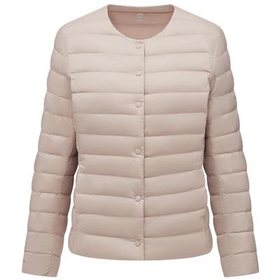 Women's Lightweight Collarless Short Down Jacket TB5330112A