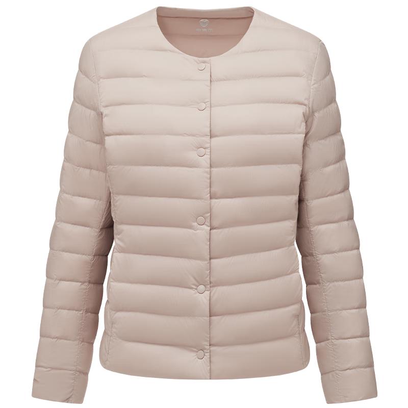 Tanboer Women's Lightweight Collarless Short Down Jacket TB5330112A