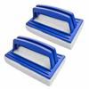 Pool Cleaning Sponge Brush - AIMOONSA - Waterline - Ergonomic Handle - Cellulose Fiber - Pack of 2