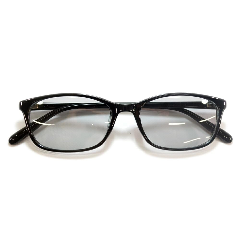 [MERRY PLEASURE] Polarized Sunglasses for Men and Women, Oval Shape, Tinted Lenses (Lightly Colored), ty2901plz BLACK×Lt.SMOKE (Polarized Lenses)