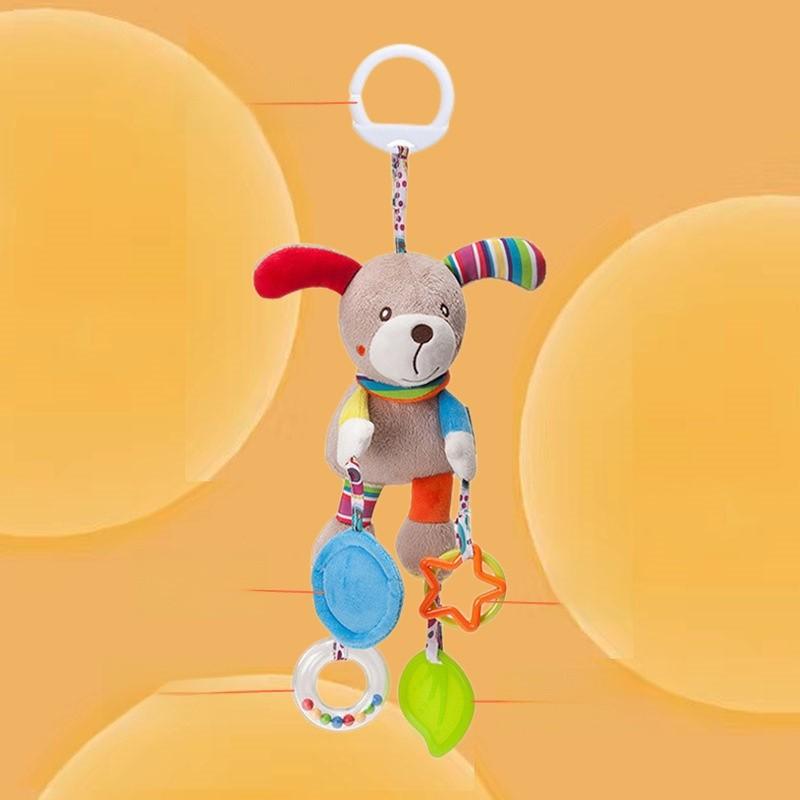 Infant Car Seat Hanging Toy With Plush Material And Interactive Sound For Newborns