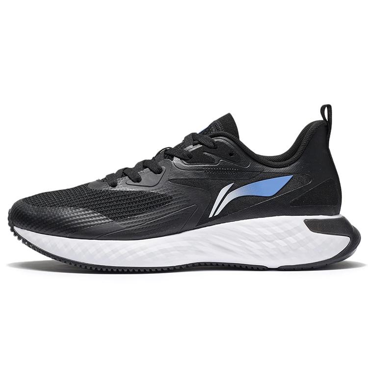 New LiNing Running Collection Cushioning Abrasion Resistant Lightweight Low Top Running Shoes Men's Black ARSS017-1