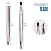 1 PCS Lip Brush, Retractable Lip Include Lid, Double-Ended Lip Makeup Brushes, for Lipstick Lip Gloss, Multifunctional Lip Brush (Pink)