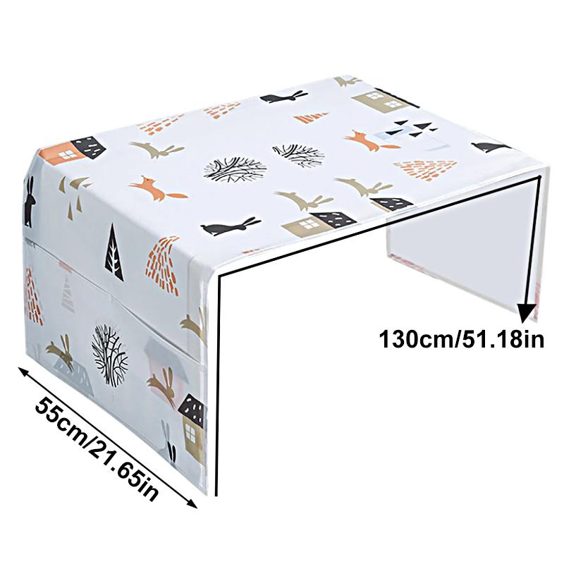 1PC Cartoon Pattern Dirt-Resistant Color Printing Reusable Storage Home Decoration Waterproof Kitchen PEVA Durable 130x55cm