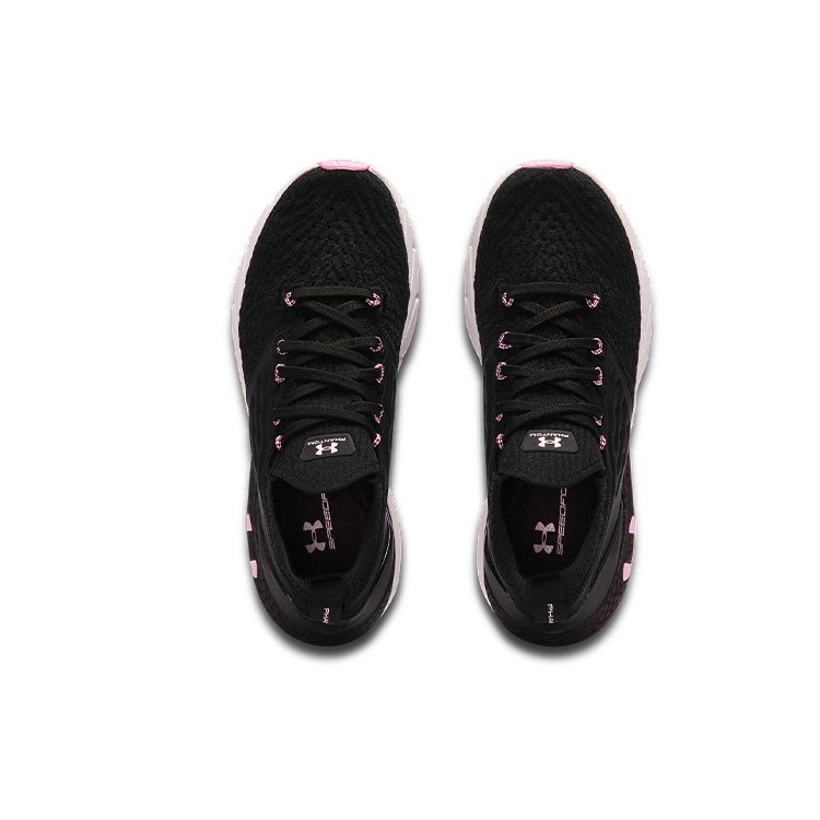 Under Armour HOVR Phantom 2 Comfortable Fabric Synthetic Leather Low Top Casual Running Shoes Women sneaker Black Pink 3025214-001