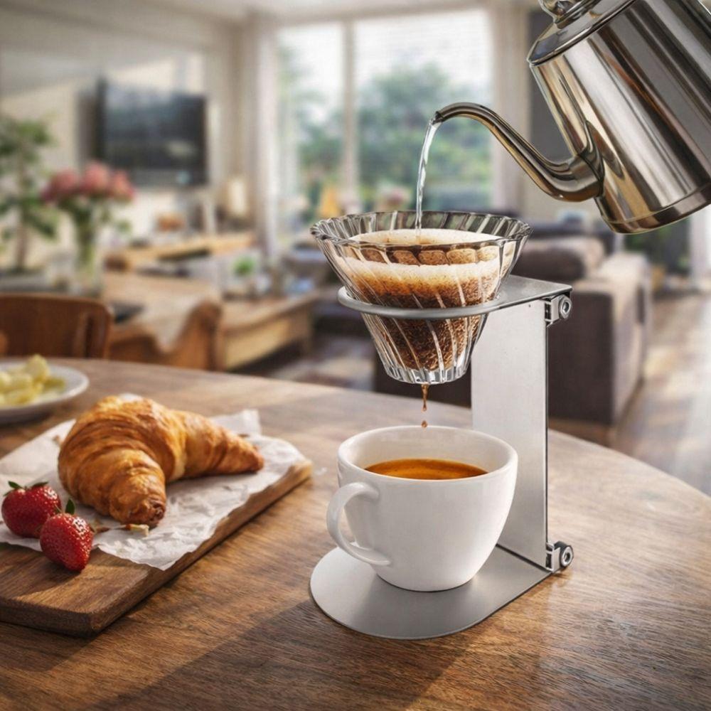 Portable Coffee Drip Stand Folding Hand Brew Bracket Coffee Filter Holder  Office Use