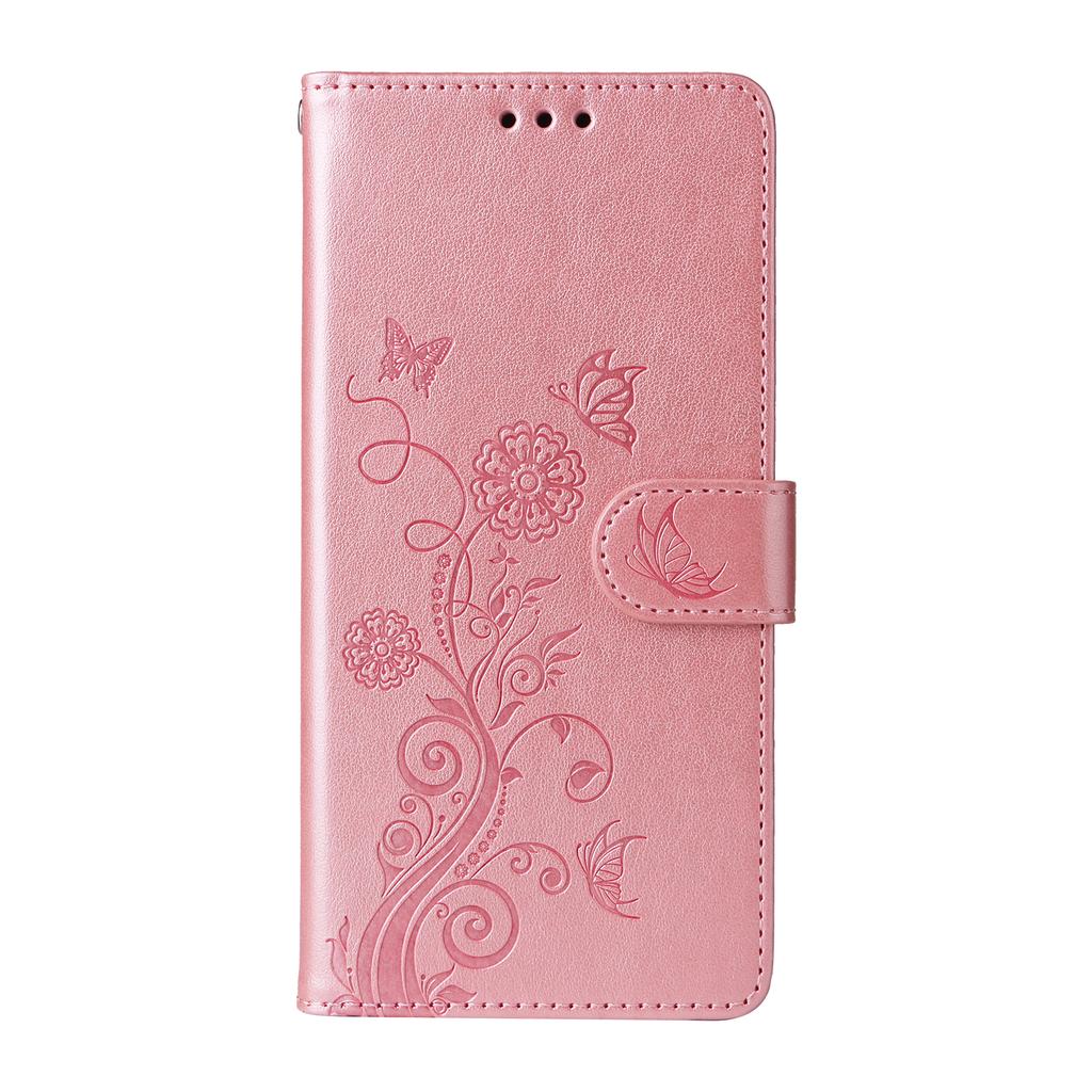 For OnePlus Ace 5 Ultra 5G/OnePlus Nord 5 5G Leather Case Butterfly Floral Imprint Wallet Stand Cover