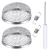 4Pcs 2.8" Bugs Flying Insect Furnace Screen RV Vent Camper Steel Mesh Cover Net