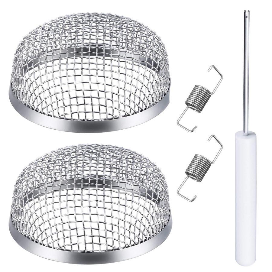 4Pcs 2.8" Bugs Flying Insect Furnace Screen RV Vent Camper Steel Mesh Cover Net