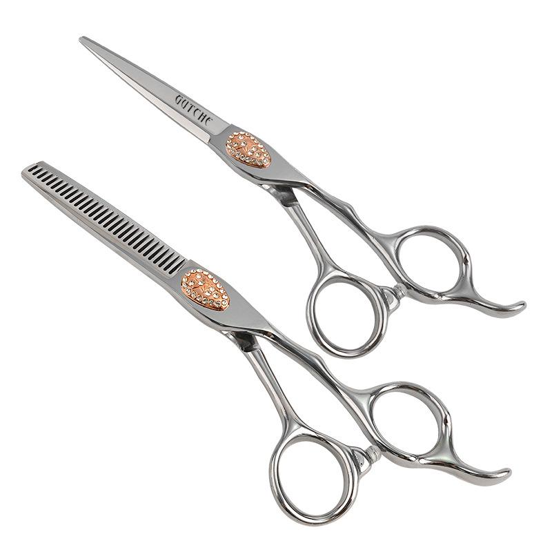 Premium Stainless Steel Hairdressing Scissors Set - Straight & Thinning Shears for Professional Salon Use